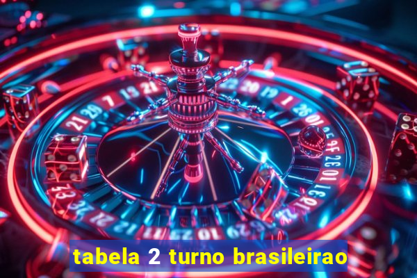 tabela 2 turno brasileirao